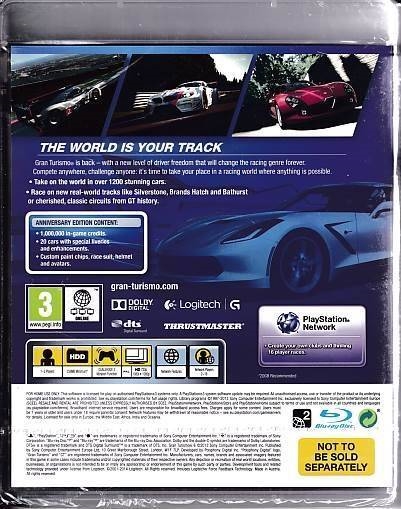 Gran Turismo 6 Anniversary Edition - PS3 (A Grade) (Genbrug)